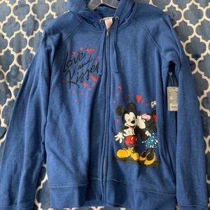 Disney Women’s Mickey Minnie Hooded Jacket Medium